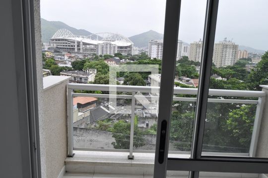 Varanda da Sala/Cozinha de apartamento à venda com 2 quartos, 57m² em Todos Os Santos, Rio de Janeiro