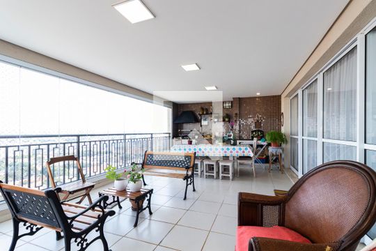 Varanda Gourmet de apartamento à venda com 2 quartos, 213m² em Ipiranga, São Paulo