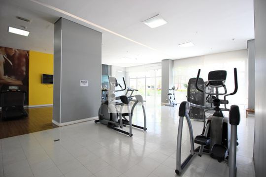 Área comum - Academia de kitnet/studio para alugar com 1 quarto, 35m² em Norte (águas Claras), Brasília