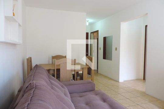 Sala de apartamento para alugar com 1 quarto, 42m² em Abraão, Florianópolis