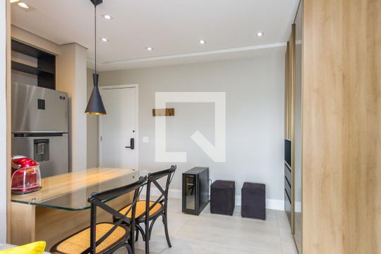 Sala de apartamento à venda com 1 quarto, 50m² em Vila Gertrudes, São Paulo
