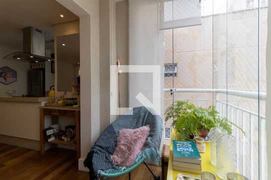 Varanda da Sala de apartamento à venda com 2 quartos, 50m² em Vila das Merces, São Paulo