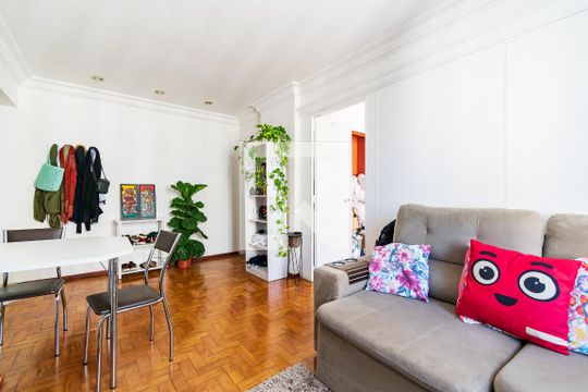 Sala de apartamento à venda com 3 quartos, 90m² em Vila Clementino, São Paulo