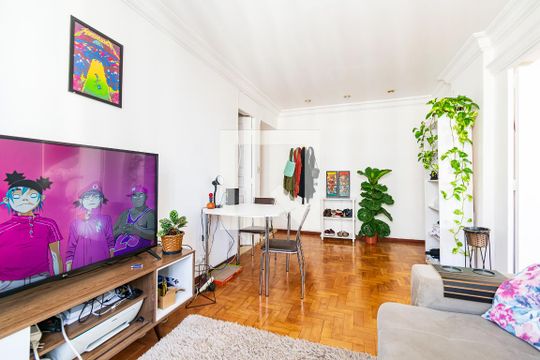 Sala de apartamento para alugar com 2 quartos, 90m² em Vila Clementino, São Paulo
