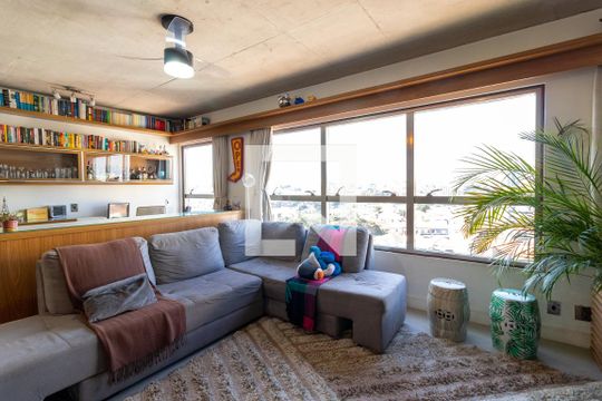 Sala de Estar de apartamento à venda com 2 quartos, 70m² em Carandiru, São Paulo
