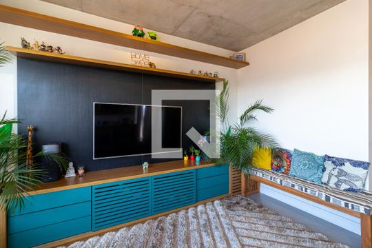 Sala de Estar de apartamento à venda com 2 quartos, 70m² em Carandiru, São Paulo