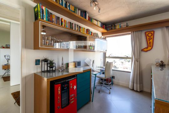 Sala de Estar / Bar de apartamento à venda com 2 quartos, 70m² em Carandiru, São Paulo