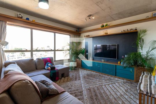 Sala de Estar de apartamento à venda com 2 quartos, 70m² em Carandiru, São Paulo