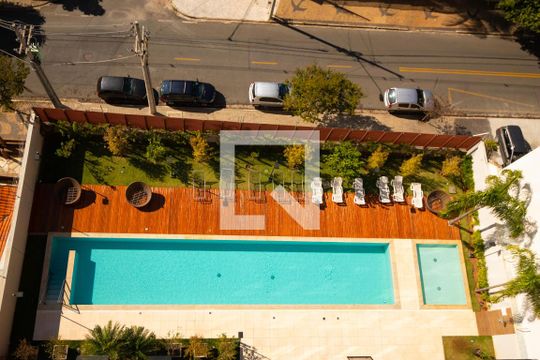 Área comum - Piscina de apartamento para alugar com 1 quarto, 70m² em Cambuí, Campinas