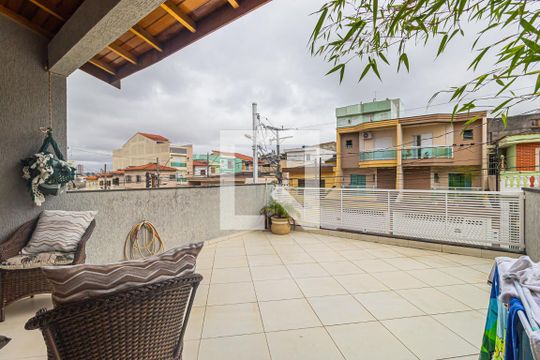 Varanda da Suite 2 de casa à venda com 3 quartos, 300m² em Vila Camilopolis, Santo André