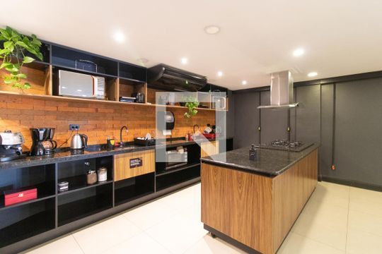 Cozinha de kitnet/studio à venda com 1 quarto, 27m² em Cidade Baixa, Porto Alegre