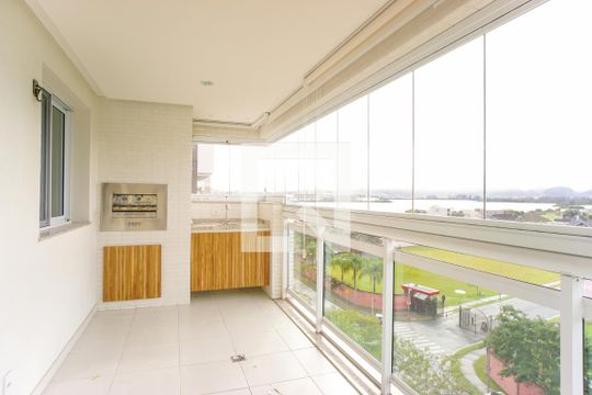 Varanda da Sala de apartamento para alugar com 2 quartos, 80m² em Barra da Tijuca, Rio de Janeiro