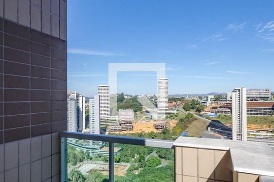 Varanda da Sala de apartamento à venda com 1 quarto, 70m² em Vale do Sereno, Nova Lima