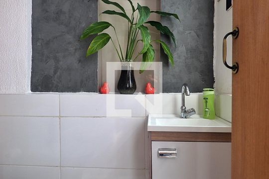 Lavabo de apartamento à venda com 2 quartos, 90m² em Parque das Nações, Santo André