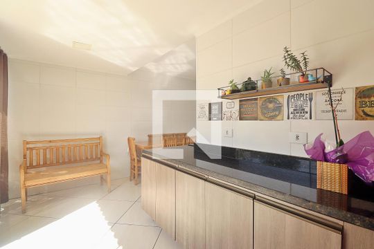Área gourmet de apartamento à venda com 2 quartos, 90m² em Parque das Nações, Santo André