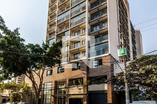Fachada de kitnet/studio à venda com 1 quarto, 25m² em Indianópolis, São Paulo