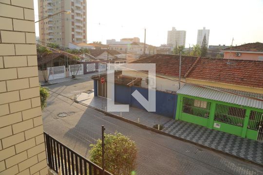 Varanda do Quarto de apartamento para alugar com 1 quarto, 56m² em Aviação, Praia Grande