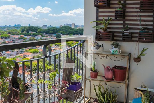 Varanda da Sala de apartamento para alugar com 3 quartos, 91m² em Vila Gomes, São Paulo