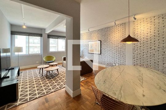 Sala de apartamento para alugar com 2 quartos, 98m² em Vila Nova Conceição, São Paulo