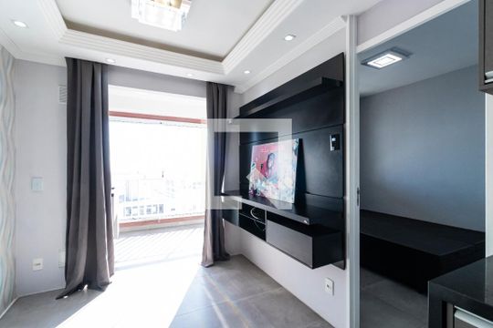 Sala e Cozinha de apartamento à venda com 1 quarto, 35m² em Cambuci, São Paulo