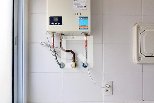 Área de Serviço de apartamento para alugar com 2 quartos, 50m² em Jardim Utinga, Santo André