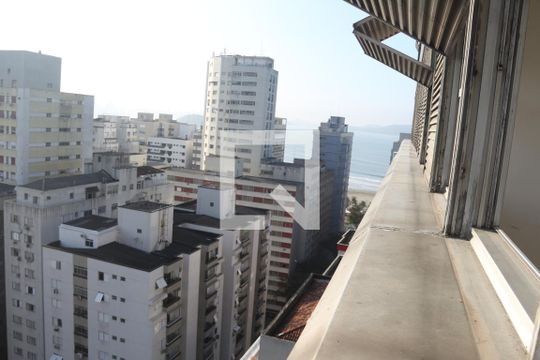 Vista da Sala de apartamento para alugar com 2 quartos, 65m² em Itararé, São Vicente