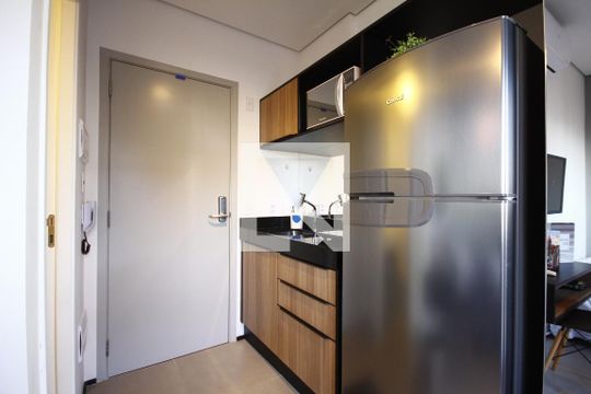 Cozinha de kitnet/studio à venda com 1 quarto, 21m² em Vila Mariana, São Paulo