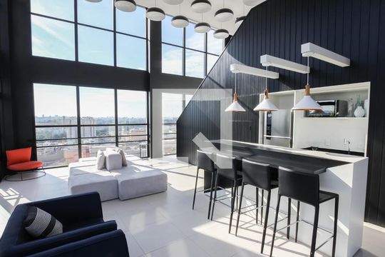 Área comum de kitnet/studio para alugar com 1 quarto, 36m² em Bom Retiro, São Paulo