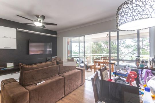 Sala de estar de apartamento à venda com 3 quartos, 107m² em Vila Lusitânia, São Bernardo do Campo