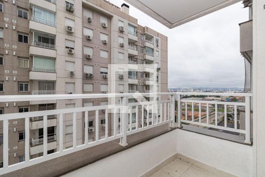 Varanda da Sala de apartamento para alugar com 2 quartos, 55m² em Farrapos, Porto Alegre