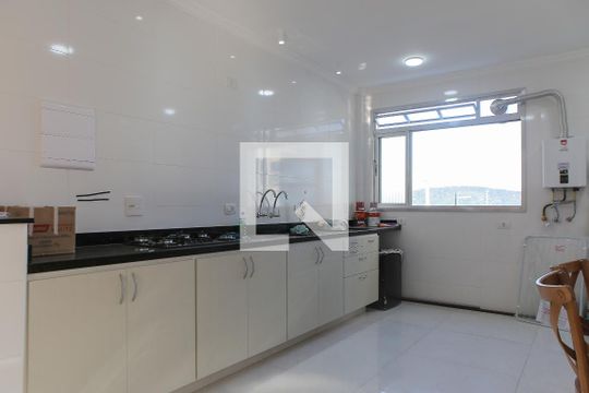 Cozinha de apartamento para alugar com 1 quarto, 70m² em Ponta da Praia, Santos