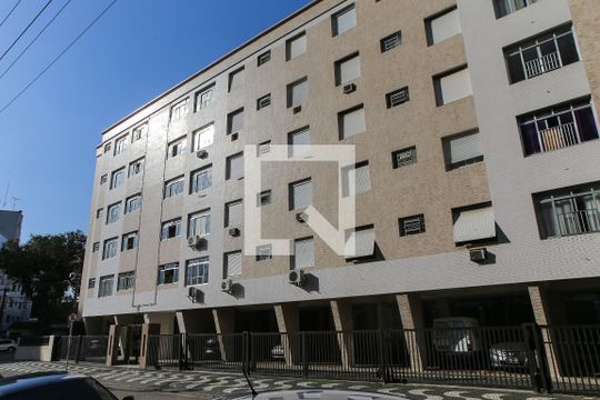 Fachada de apartamento para alugar com 1 quarto, 70m² em Ponta da Praia, Santos