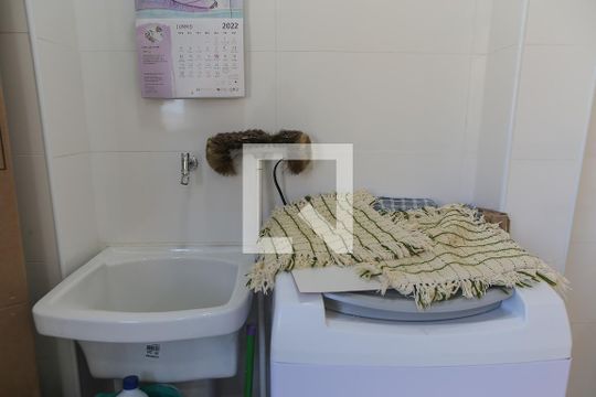 Lavanderia de apartamento para alugar com 1 quarto, 70m² em Ponta da Praia, Santos