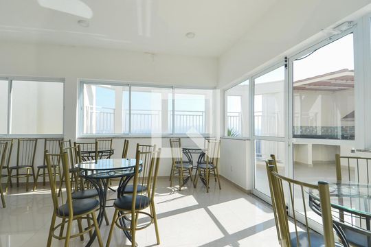 Área comum - Salão de festas de apartamento para alugar com 2 quartos, 58m² em Jardim Tranqüilidade, Guarulhos