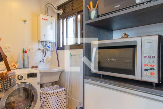 Cozinha e Área de Serviço de apartamento para alugar com 1 quarto, 50m² em Jardim Botânico, Porto Alegre