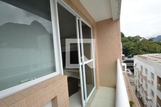 Varanda da Sala de apartamento para alugar com 2 quartos, 90m² em Humaitá, Rio de Janeiro