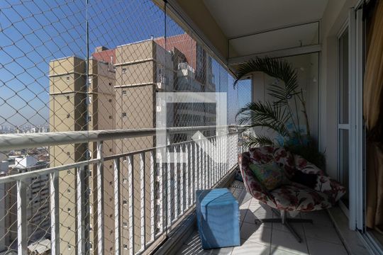 Varanda da Sala de apartamento para alugar com 3 quartos, 96m² em Vila Gumercindo, São Paulo