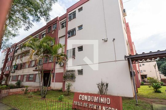 Fachada do bloco de kitnet/studio para alugar com 1 quarto, 29m² em Protásio Alves, Porto Alegre