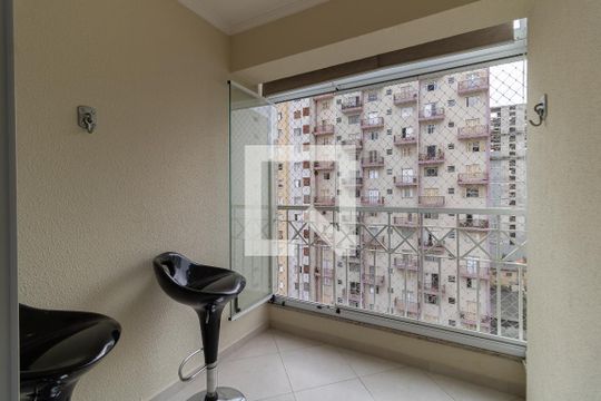 Varanda da Sala de apartamento para alugar com 2 quartos, 55m² em Aclimação, São Paulo