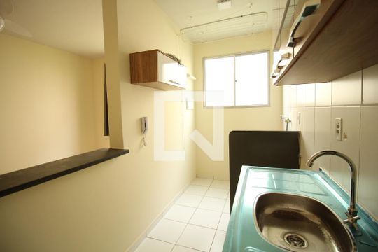 Cozinha de apartamento para alugar com 2 quartos, 42m² em City Ribeirão, Ribeirão Preto