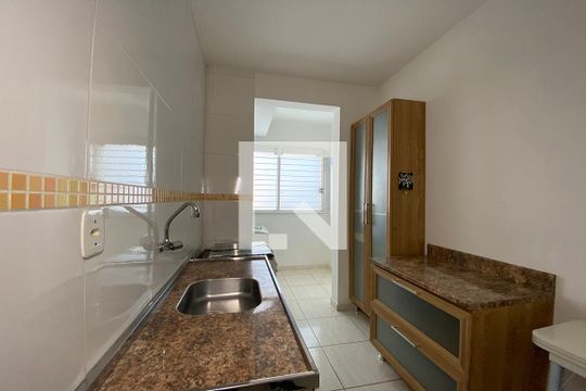 Cozinha de apartamento à venda com 1 quarto, 59m² em Vila Nova, Novo Hamburgo