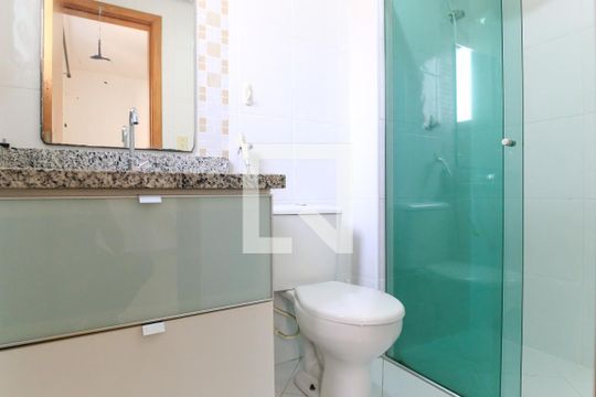 Banheiro da Suíte de apartamento para alugar com 3 quartos, 116m² em Parque Residencial Aquarius, São José dos Campos