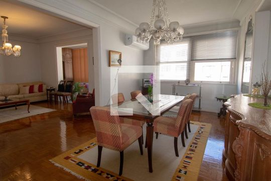 Sala de Jantar de apartamento à venda com 3 quartos, 215m² em Copacabana, Rio de Janeiro