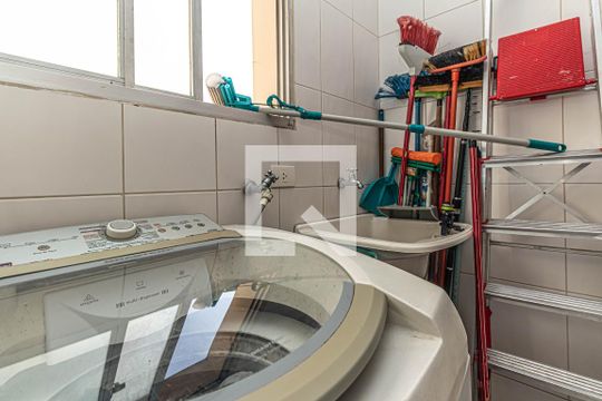 Área de Serviço de apartamento à venda com 3 quartos, 87m² em Osvaldo Cruz, São Caetano do Sul