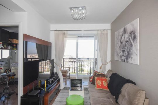 Sala de tv de apartamento para alugar com 2 quartos, 48m² em Vila Andrade, São Paulo