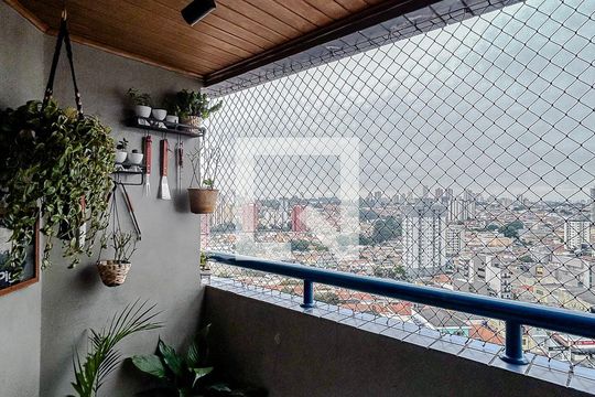 Varanda de apartamento para alugar com 3 quartos, 70m² em Chácara Santo Antônio (zona Leste), São Paulo