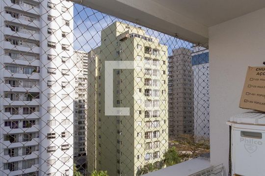 Varanda da Sala de apartamento para alugar com 3 quartos, 85m² em Brooklin Paulista, São Paulo