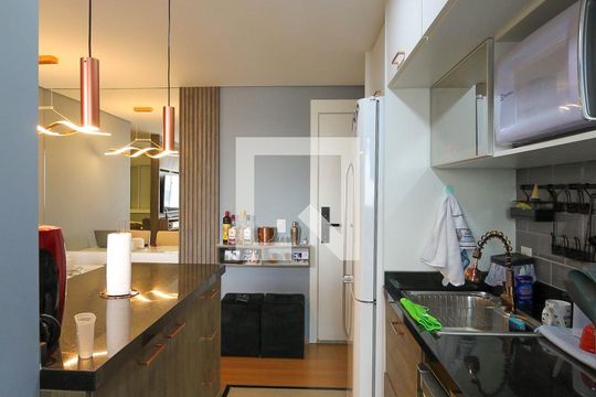 Cozinha de apartamento à venda com 1 quarto, 32m² em Vila Graciosa, São Paulo