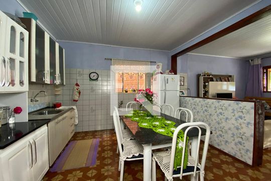 Sala de Jantar de casa à venda com 3 quartos, 120m² em Canudos, Novo Hamburgo