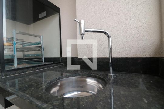 Varanda gourmet e Area de serviço  - pia de apartamento para alugar com 2 quartos, 69m² em Mooca, São Paulo